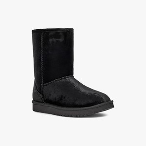 Ugg Classic Short II Velvet Women Boots Black (5042NSHZV)